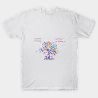 Kids reading under tree T-Shirt